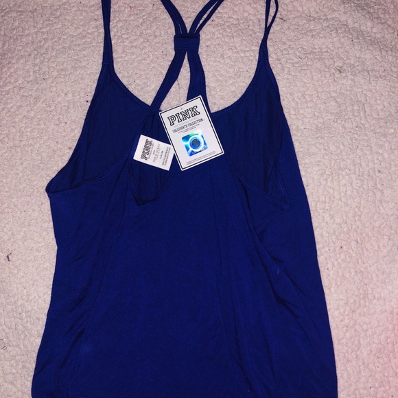 VS Pink Collegiate Collection Spaghetti Strap Tank Top Size S NEW Tigers Print - Picture 2 of 4